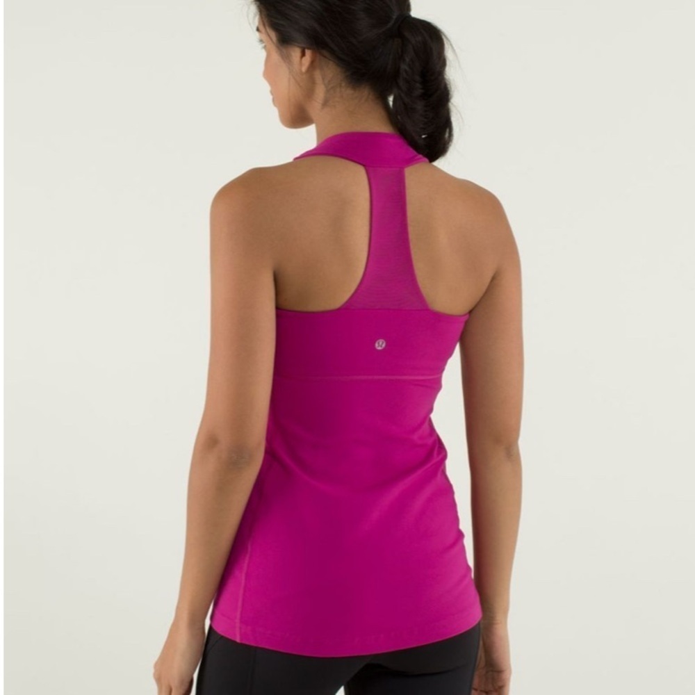 Lululemon | Scoop Neck Tank *Luon in Raspberry Pink Size 4 - Picture 3 of 12